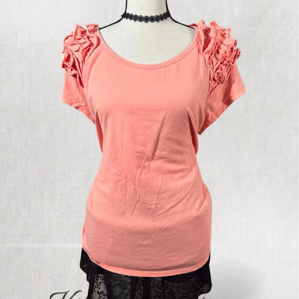 Fairycore Babydoll Ruffle Sleeve Pink Summer Top